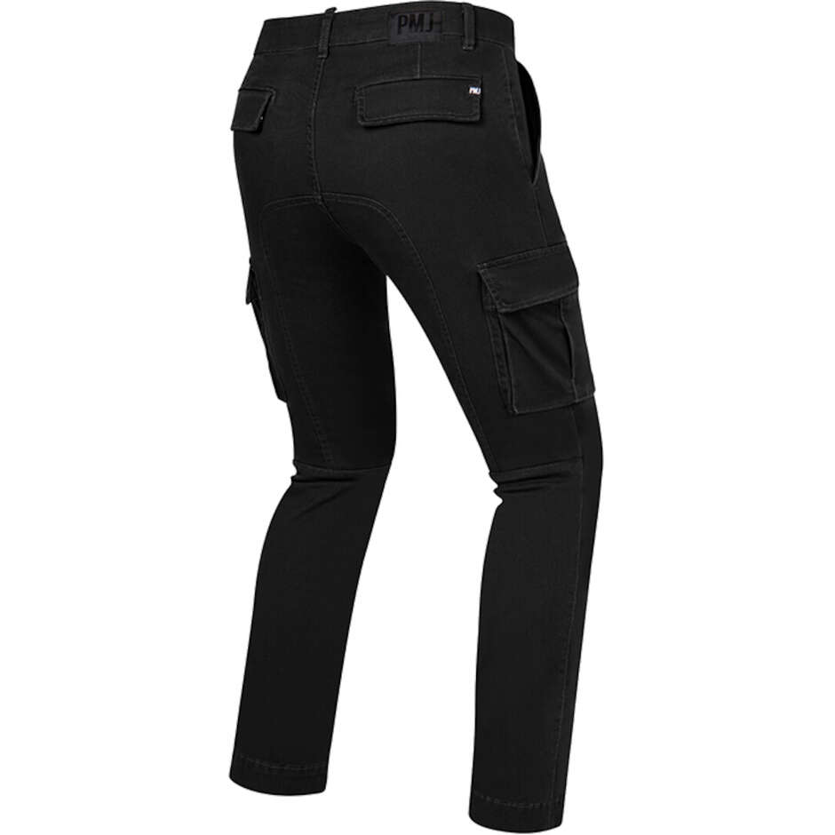 PMJ AVIATOR Schwarze Motorrad-Cargohose