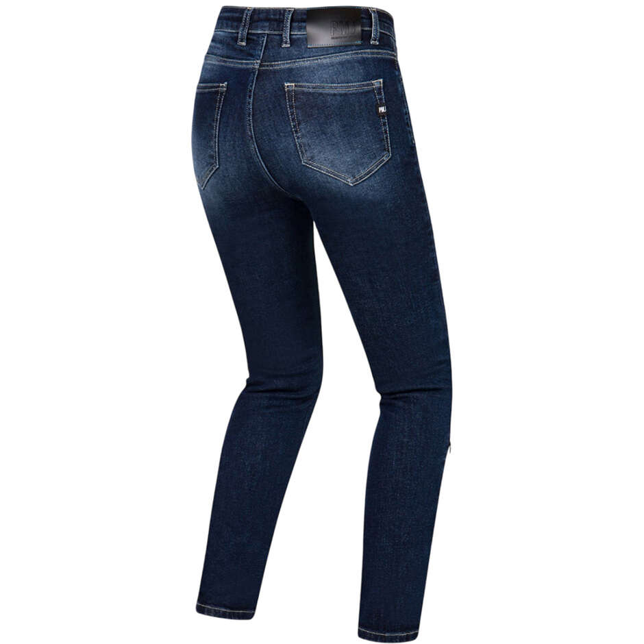 PMJ GINEVRA Women's Dark Blue Motorcycle Jeans