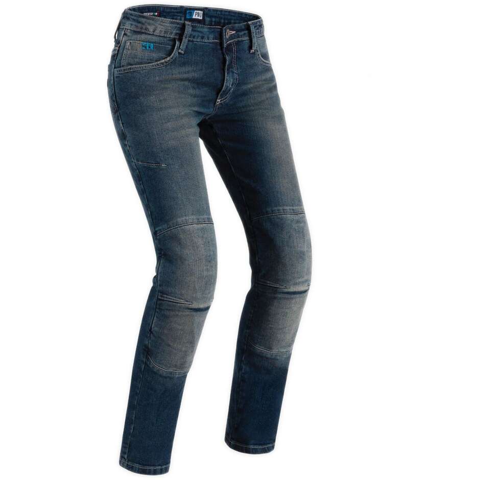PMJ JENNY Jeans Moto Femme Bleu (Classe AAA)