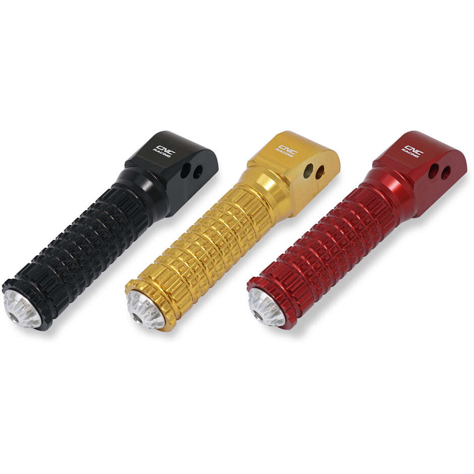Poggiapiedi passeggero per pedane originali Ducati CNC Racing PC122 Nero