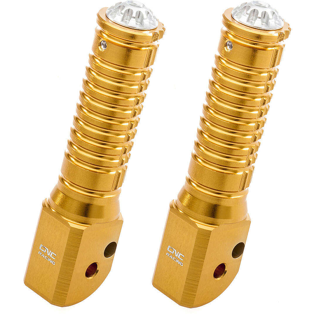 Pedane Poggiapiedi Per Moto E Bici, 2 Pezzi In Lega Di Alluminio CNC, Antiscivolo, Per Touring, Ricambio Universale