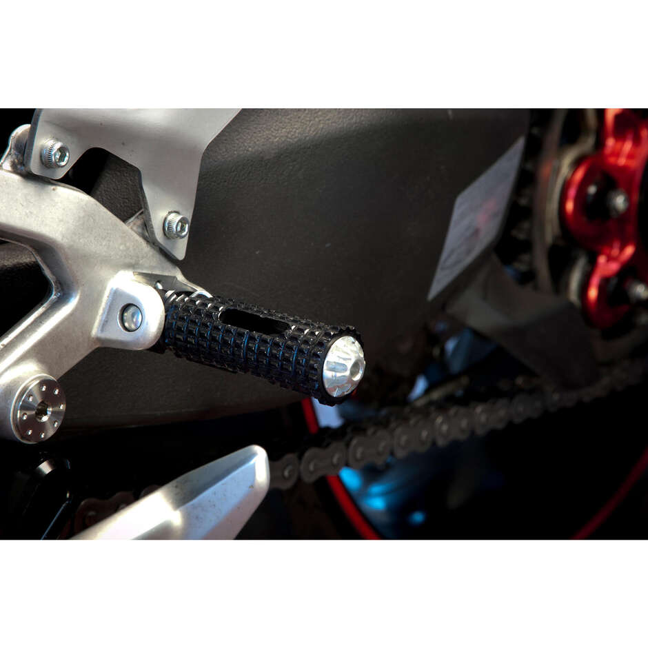 Poggiapiedi per pedane pilota originali Ducati MV Agusta CNC Racing PC110 Nero