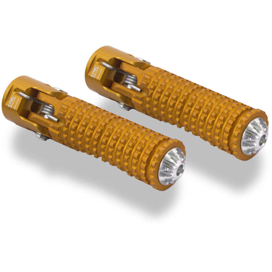 Poggiapiedi Universale Per Moto CNC - Pedane Per Manubrio 25-32 Mm, Nero - Foto 11