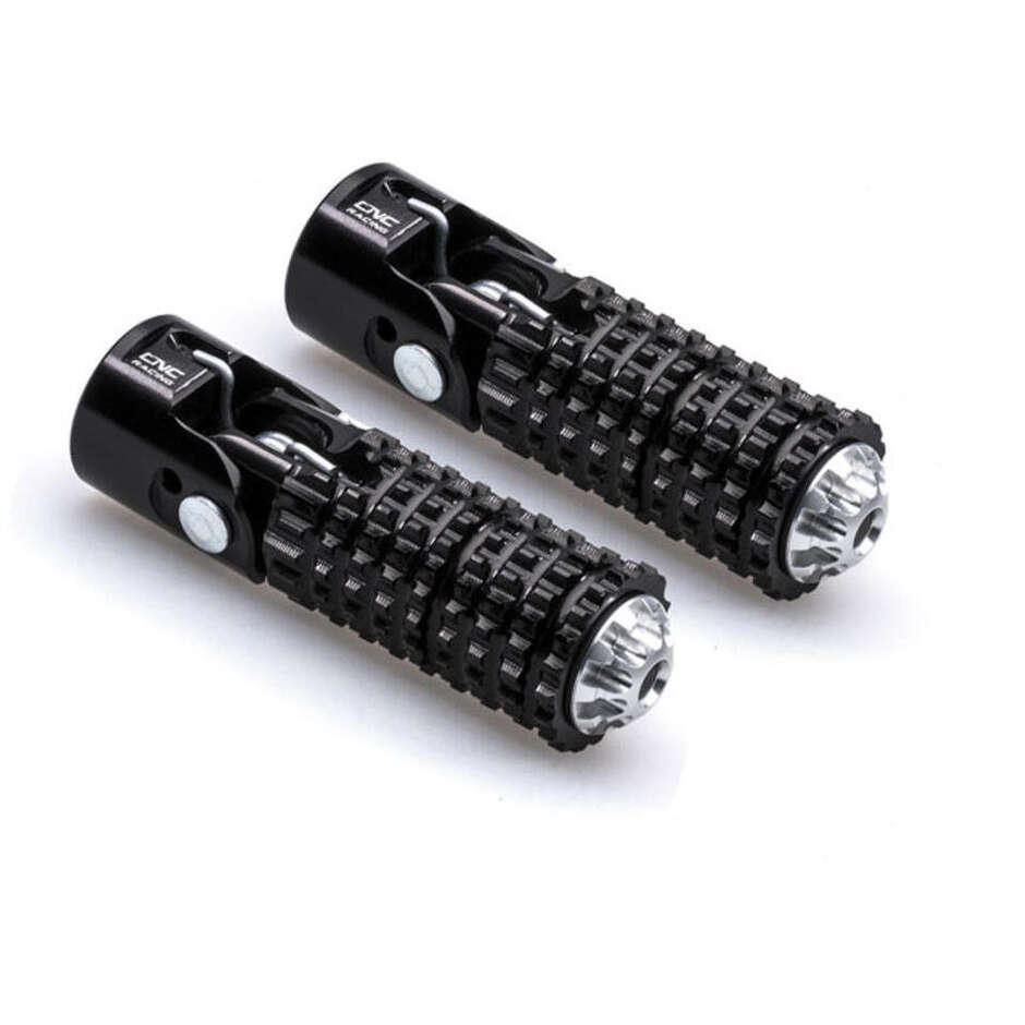 Poggiapiedi reclinabili universali - Sport CNC Racing PC121 Nero