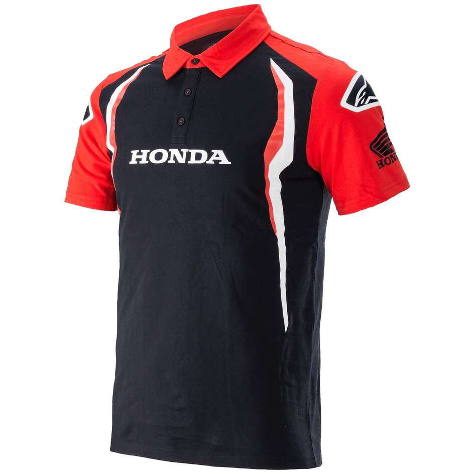 Polo HONDA Alpinestars Rosso/Nero