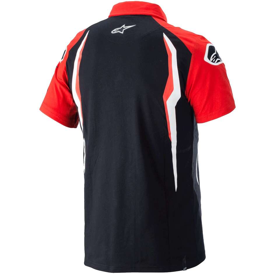 Polo HONDA Alpinestars rouge/noir