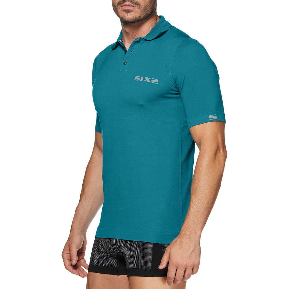 Polo Intima Maniche Corte Sixs POLO Activewear Teal 