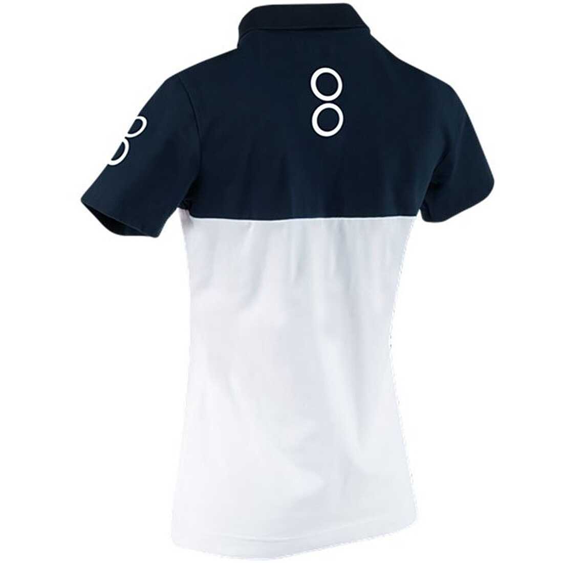 Mitzah Star Twill Di Seta Bianco E Blu Navy