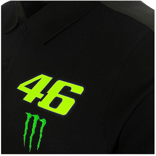Polo Vr46 Monster Collection Dual Nero 