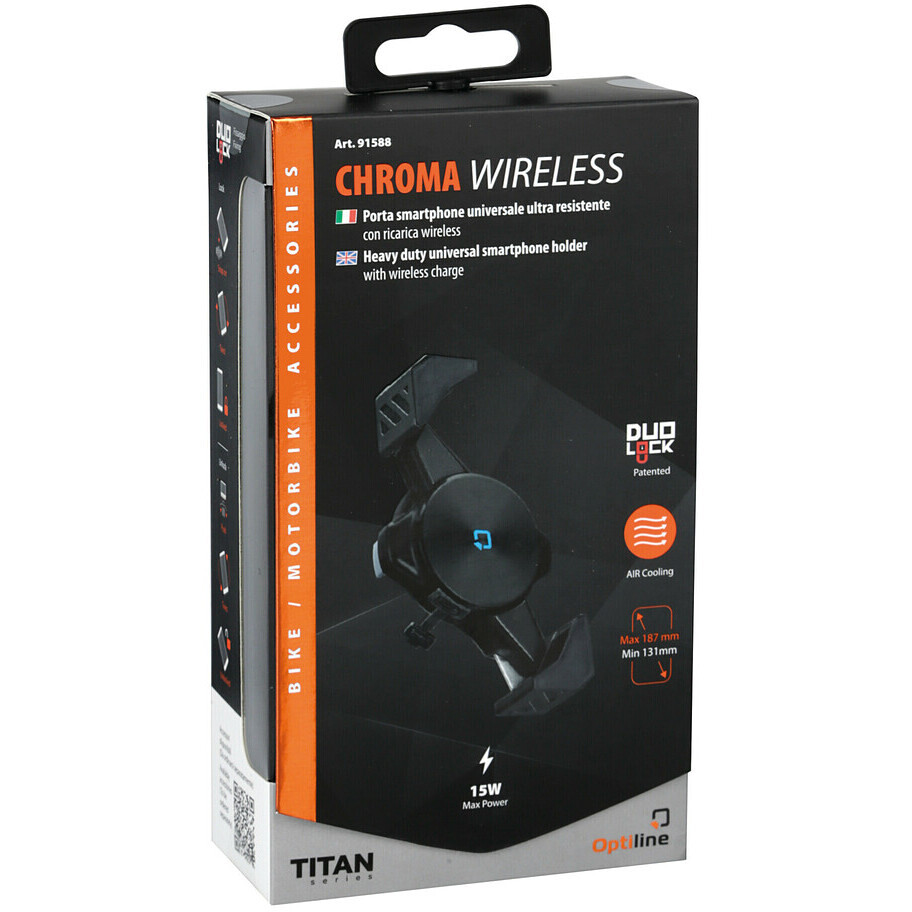 Porta Smartphone Chroma Universale Lampa Ultra Resistente	con Ricarica Wireless