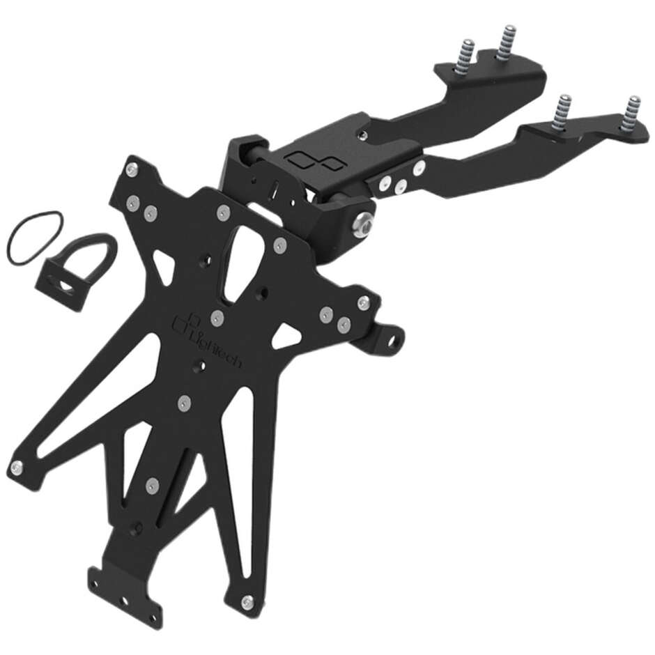 Porta Targa Regolabile Lightech Specifico Per Yamaha TRACER 9 GT; MT-09 TRACER (21-24)  - (Per Paesi FRANCIA e SVIZZERA