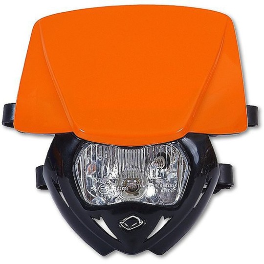 Portafaro Moto Cross Enduro Ufo Plast Panther Bicolore Nero-Arancio