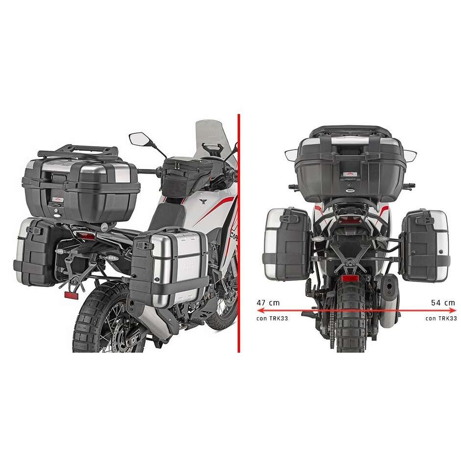 Portavaligie Laterale Givi plo9352mk Moto Morini X-Cape 700 Dal 2025