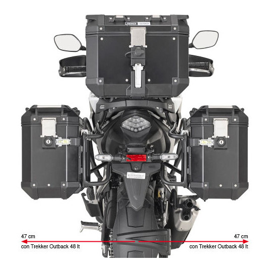 GIVI PL148 SUPPORTS LATERALES RETRO HONDA AFRICA TWIN 750 2000 00 2001 01