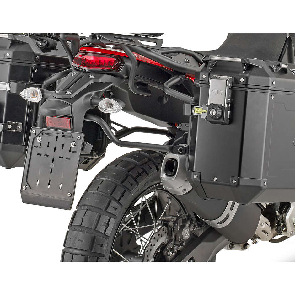 Portavaligie laterale PL ONE-FIT per valigie MONOKEY CAM-SIDE Givi PLO2145CAM Per YAMAHA Ténéré 700 (19 > 24) / Ténéré 700 World Raid (22 > 24)