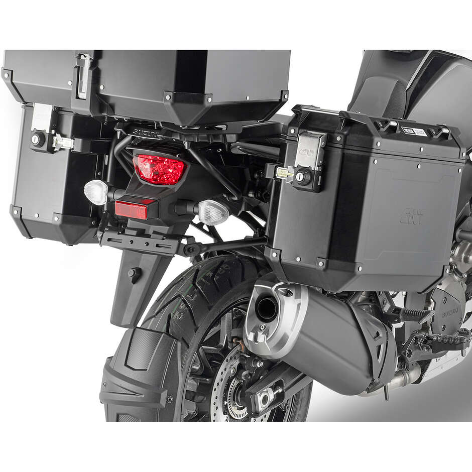 Portavaligie laterale PL ONE-FIT per valigie MONOKEY CAM-SIDE Givi PLO3118CAM Per SUZUKI V-Strom 1050 / V-Strom 1050 XT / V-Strom 1050 SE (20 > 24); V-Storm 1050 DE (23)