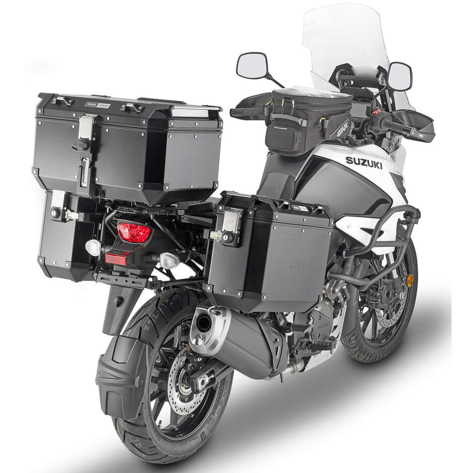 Portavaligie laterale PL ONE-FIT per valigie MONOKEY CAM-SIDE Givi PLO3118CAM Per SUZUKI V-Strom 1050 / V-Strom 1050 XT / V-Strom 1050 SE (20 > 24); V-Storm 1050 DE (23)