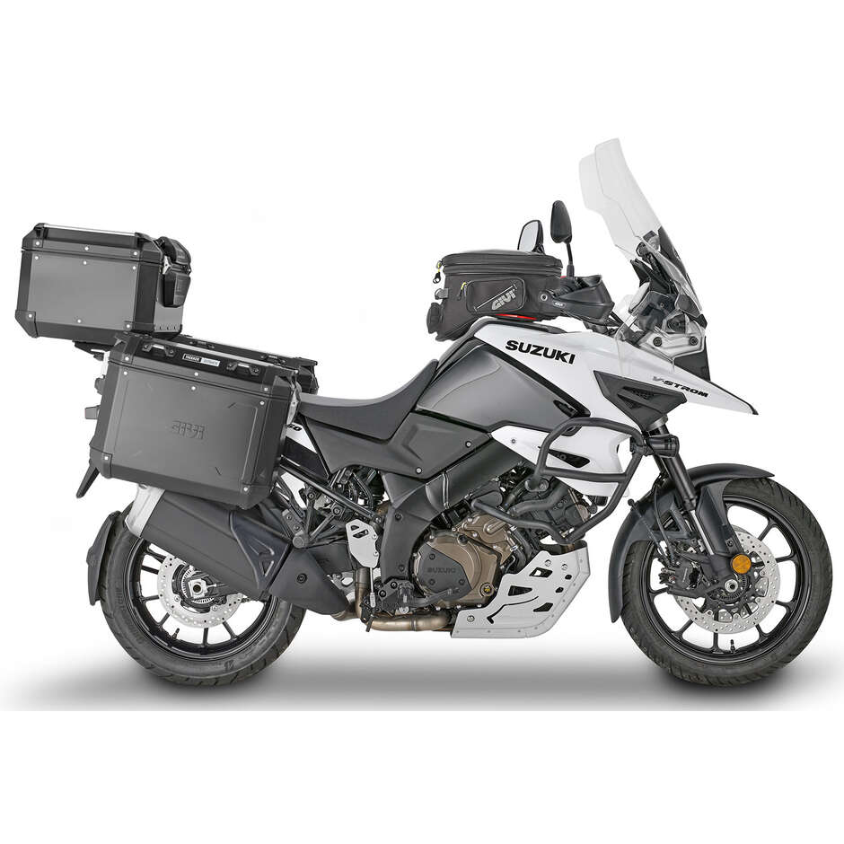 Portavaligie laterale PL ONE-FIT per valigie MONOKEY CAM-SIDE Givi PLO3118CAM Per SUZUKI V-Strom 1050 / V-Strom 1050 XT / V-Strom 1050 SE (20 > 24); V-Storm 1050 DE (23)