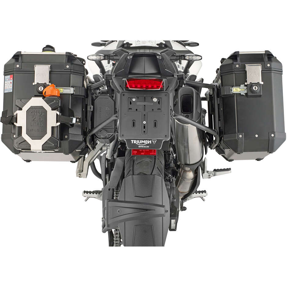 Portavaligie laterale PL ONE-FIT per valigie MONOKEY CAM-SIDE Givi PLO6425CAM Per TRIUMPH Tiger 900 (20 > 24)