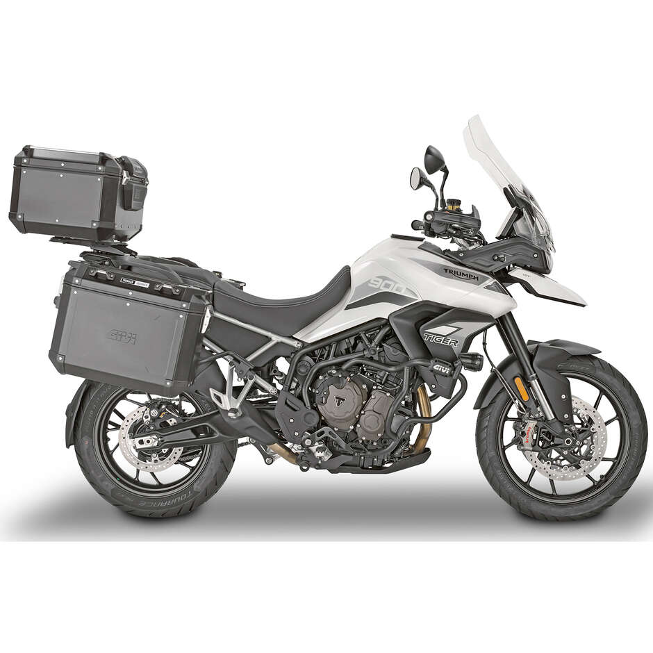 Portavaligie laterale PL ONE-FIT per valigie MONOKEY CAM-SIDE Givi PLO6425CAM Per TRIUMPH Tiger 900 (20 > 24)