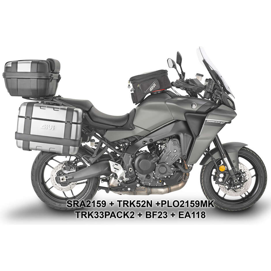 Portavaligie laterale PL ONE-FIT per valigie MONOKEY Givi PLO2159MK Per YAMAHA Tracer 9 / Tracer 9 GT / Tracer 9 GT+ (21 > 24)