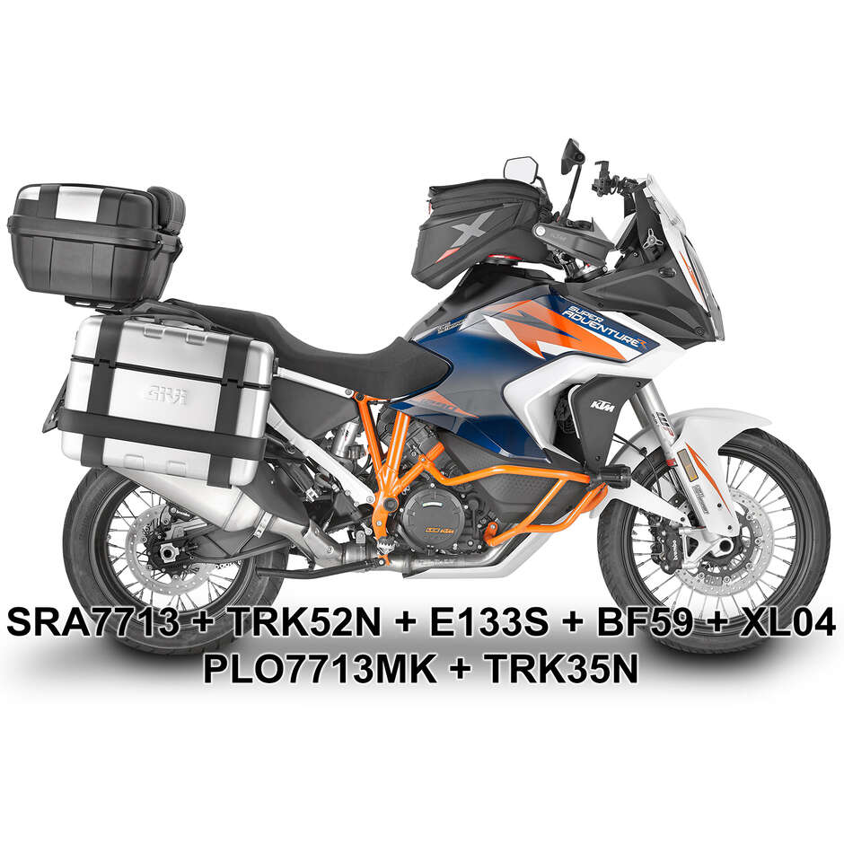Portavaligie laterale PL ONE-FIT per valigie MONOKEY Givi PLO7713MK Per KTM 1290 Super Adventure R / S (21 > 24)