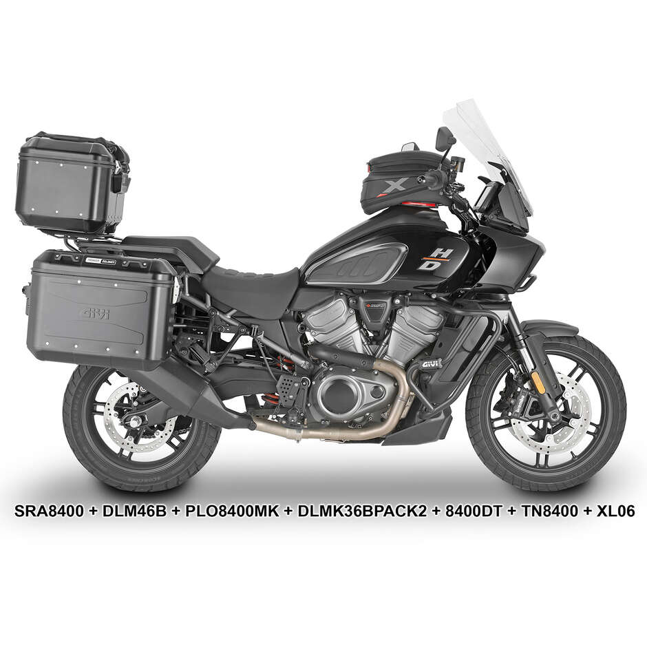 Portavaligie laterale PL ONE-FIT per valigie MONOKEY Givi PLO8400MK Per HARLEY DAVIDSON Pan America 1250 (21 > 24)