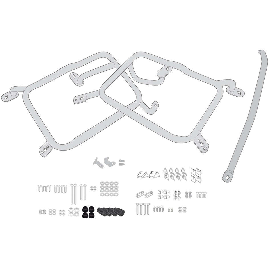 Portavaligie laterale PL ONE-FIT per valigie MONOKEY Givi PLO9430MK Per HUSQVARNA Norden 901 (22 > 24)