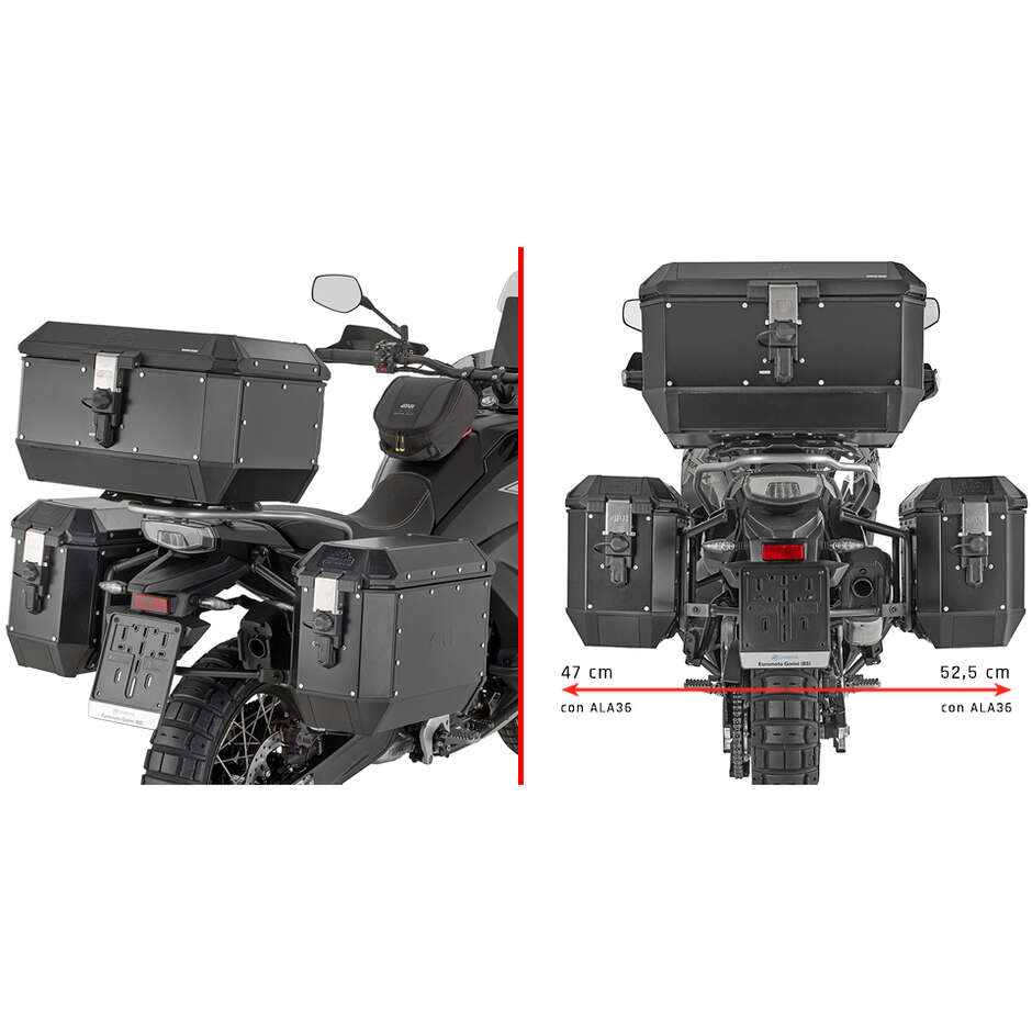 Portavaligie Laterale Specifico PL ONE-FIT per Valigie o Borse MONOKEY Givi PLO9230MK Per CFMOTO 1000 MT-X (26)