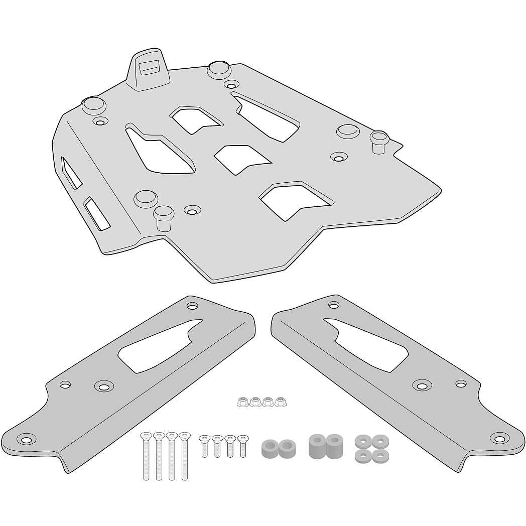 Plaque De Montage Porte-Vélo Pour KTM 1290 Super Adventure - 2x2 Cycles - Noire - Neuf
