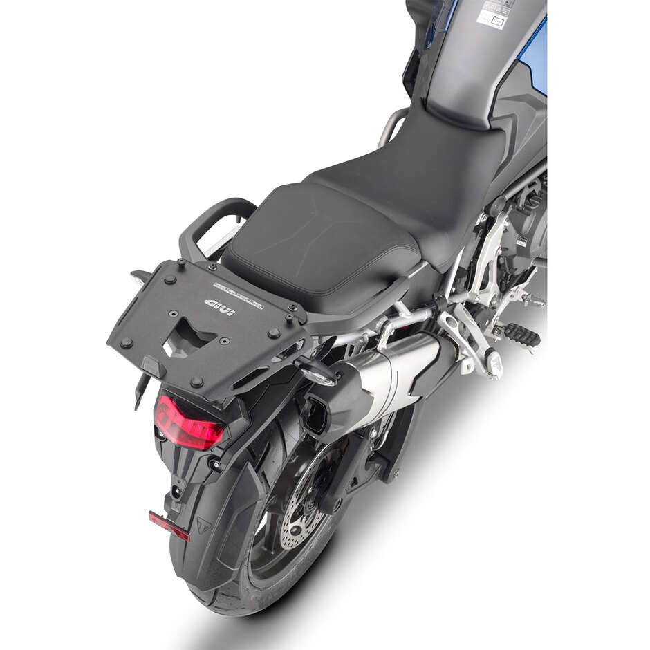 Porte-bagages arrière en aluminium noir pour top case Givi Monokey SRA6422 Pour TRIUMPH Tiger 1200 GT / GT Pro / GT Explorer / Rally Explorer (22 > 24)