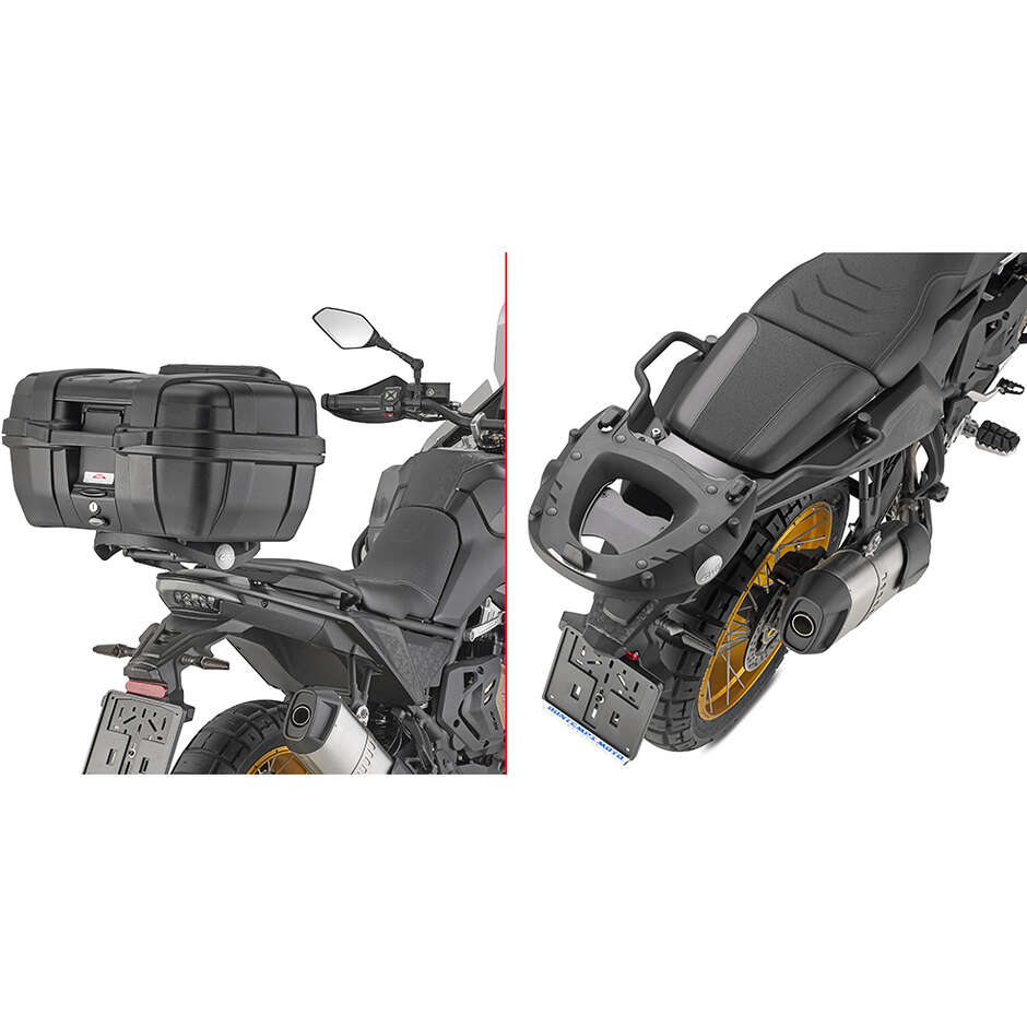 Porte-bagages arrière Givi SR9266 pour top-cases Monokey ou Monolock, spécifique à la Voge Valico 800 Rally (2025-26)