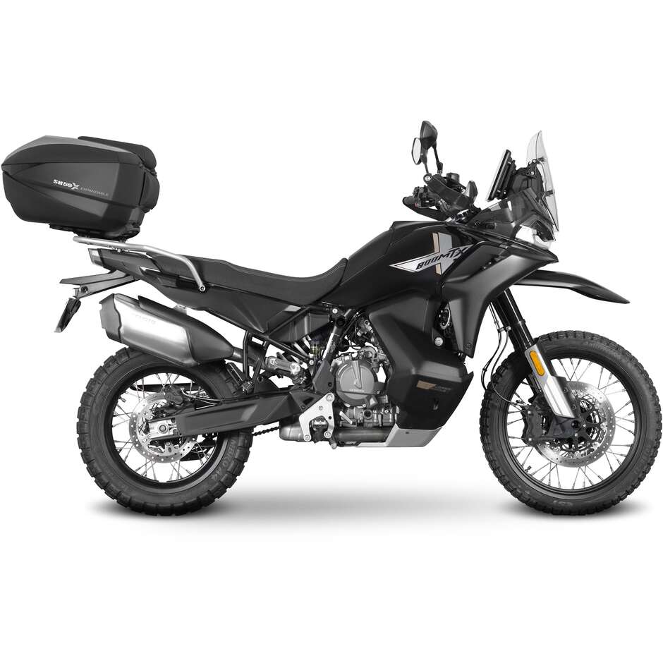 Porte-bagages arrière pour top case Shad Top Master spécifique aux modèles CF MOTO 450 MT (2023-25) ; 700 MT (2025) ; 800 MTX (2025)