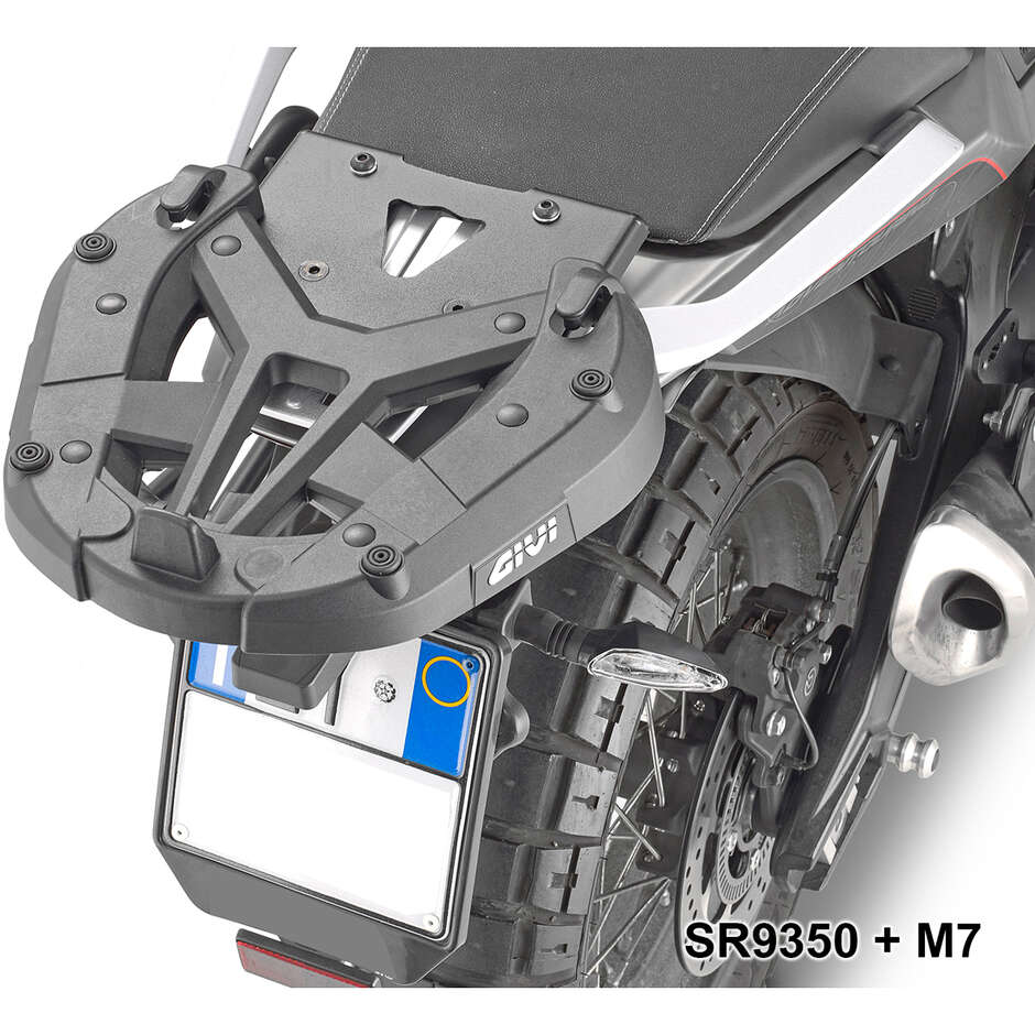 Porte-bagages Givi SR9350 Monokey ou Monolock pour Moto Morini X-Cape 649