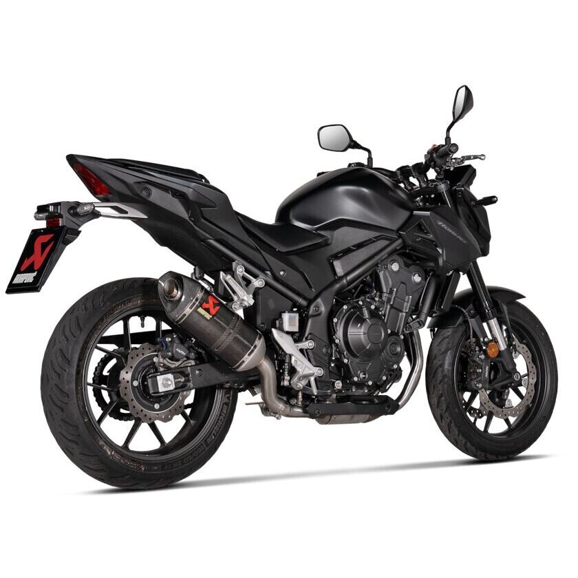 Pot d'échappement Akrapovic S-H5SO6-HRC Slip-On pour HONDA CB 400 X (20-24) ; CB 500 (24-26) ; CB 500 F / X (20-26) ; CBR 500 R (20-26)