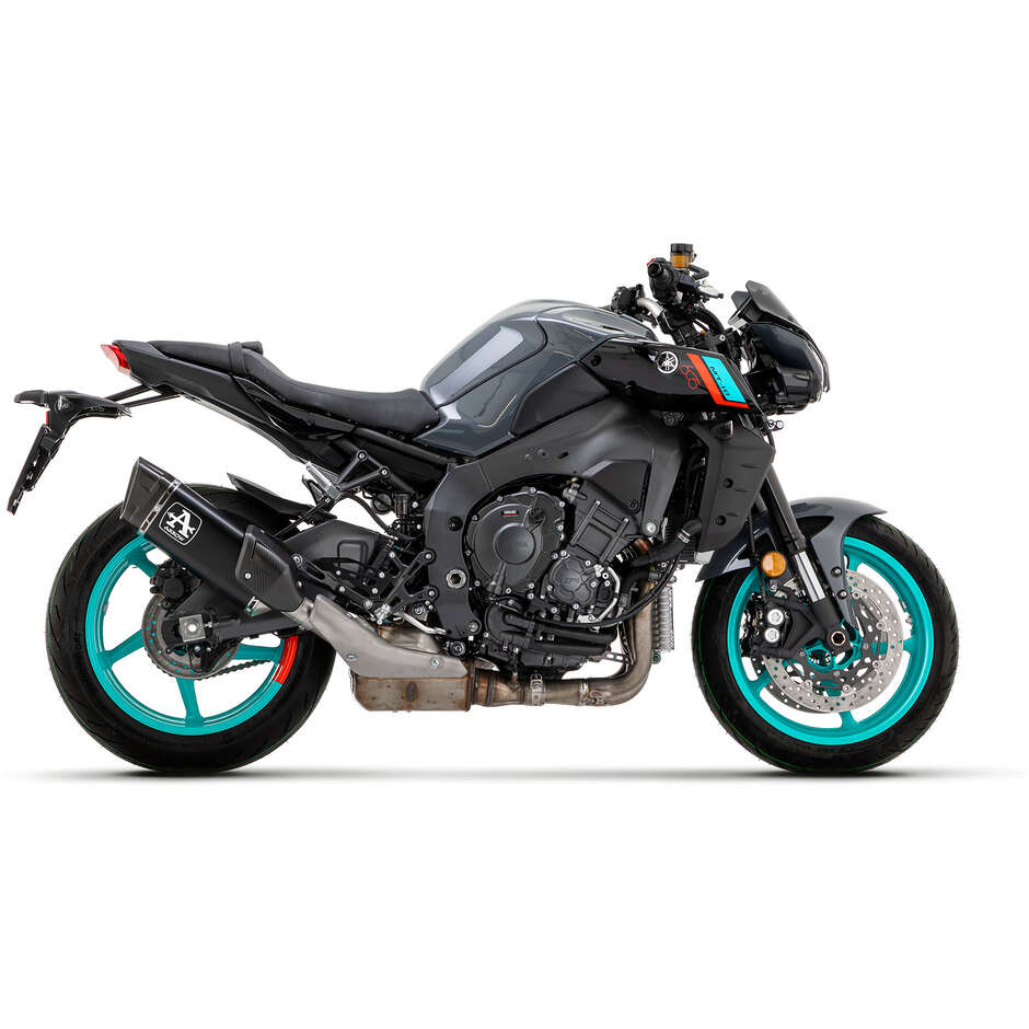 Pot d'échappement Arrow Pista en titane foncé pour Yamaha MT-10 (22-24)