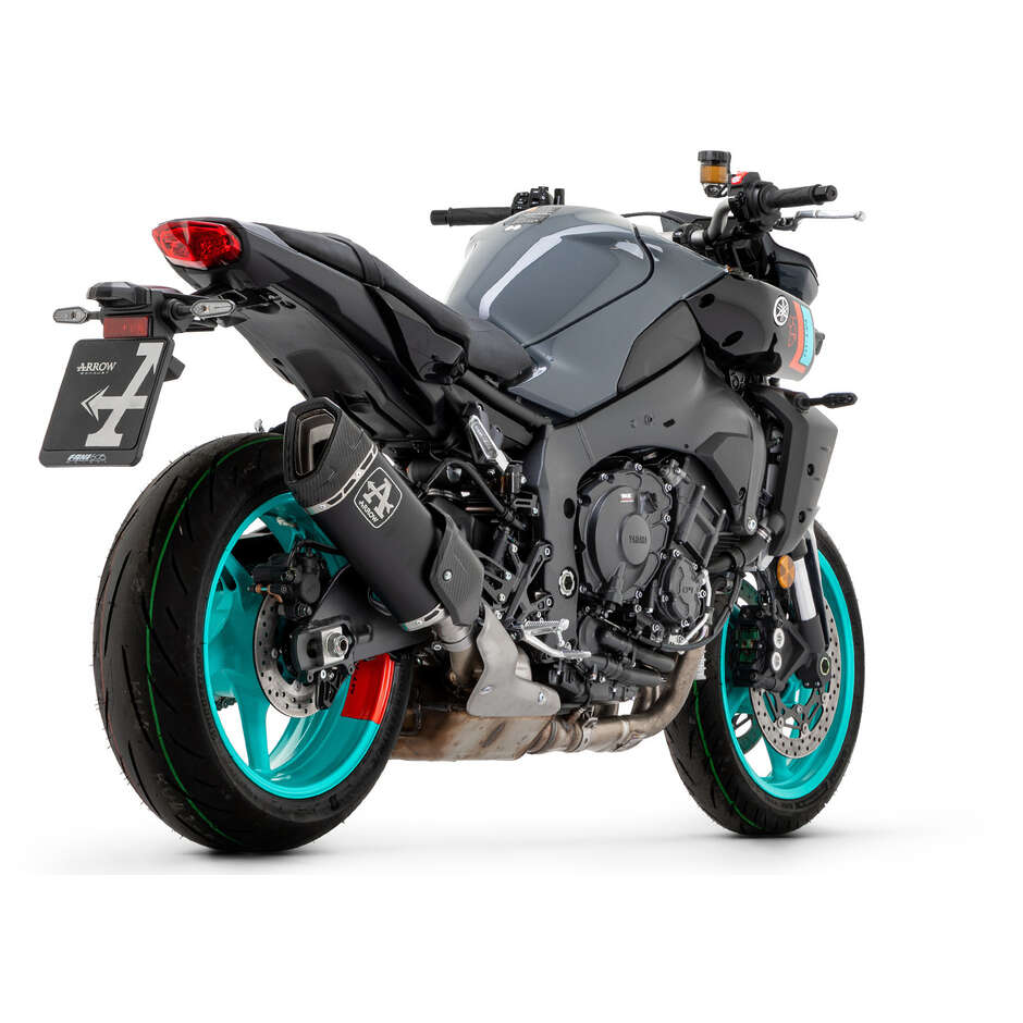 Pot d'échappement Arrow Pista en titane foncé pour Yamaha MT-10 (22-24)