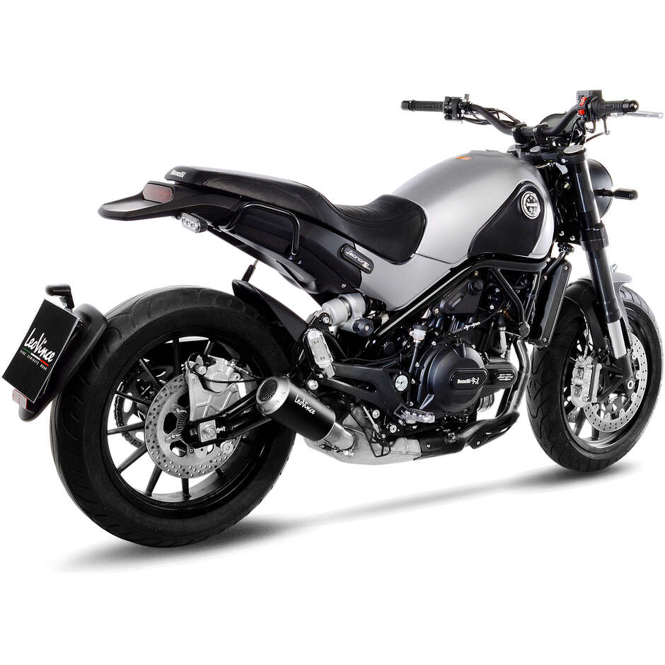Pot d'échappement Leovince 15226B LV-10 BLACK EDITION spécifique pour Benelli Leoncino/Trail 500 (17-24)