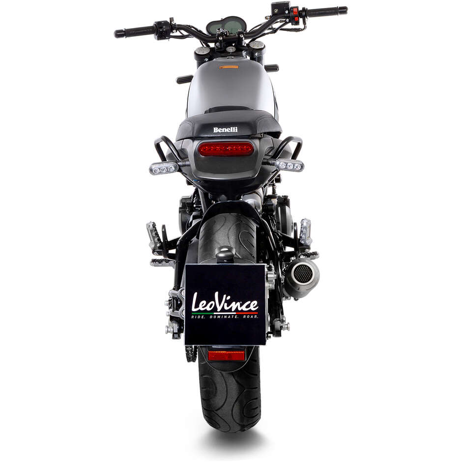 Pot d'échappement Leovince 15226B LV-10 BLACK EDITION spécifique pour Benelli Leoncino/Trail 500 (17-24)
