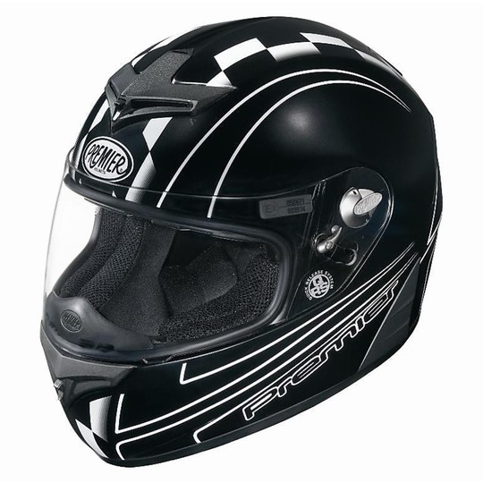 Premier casque de moto intégral en fibre tricomposite modèle Devil Ck Matt Black