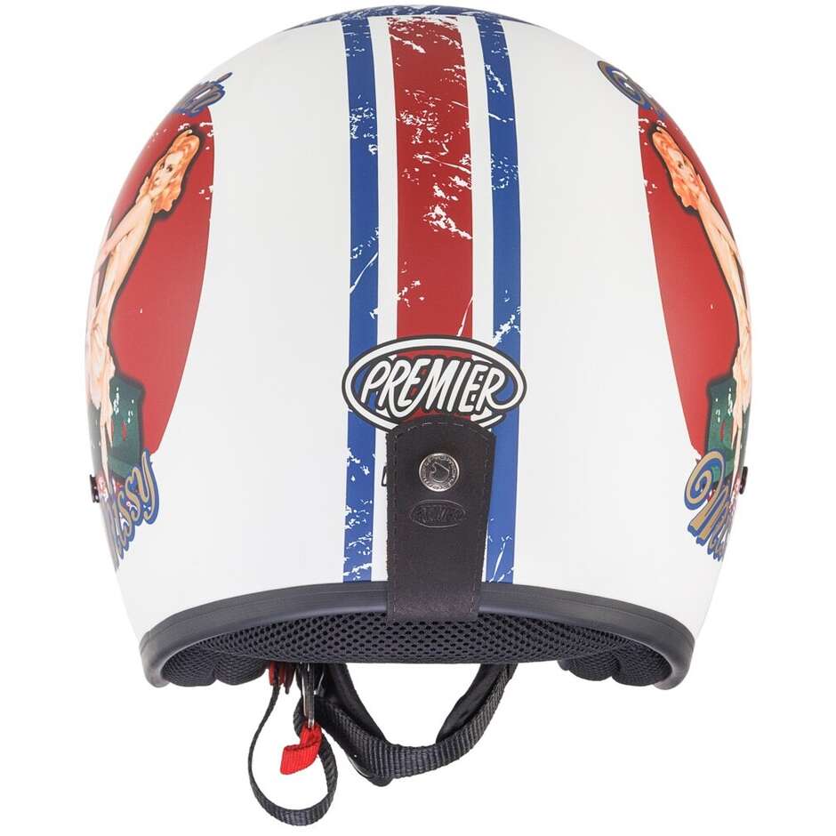 Premier Custom Jet Motorcycle Helmet CLASSIC PIN UP 8 BM
