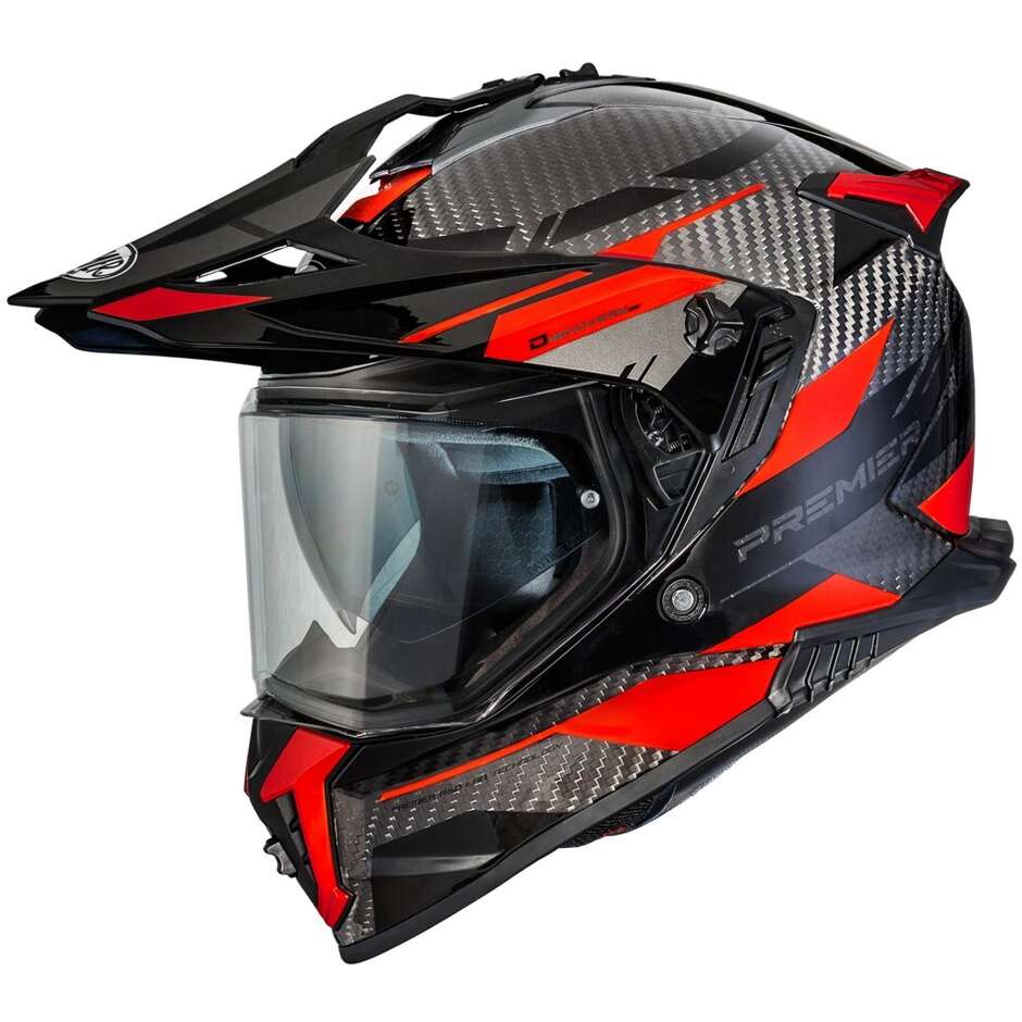 Premier DISCOVERY CARBON EA2 Full Face Motorcycle Helmet