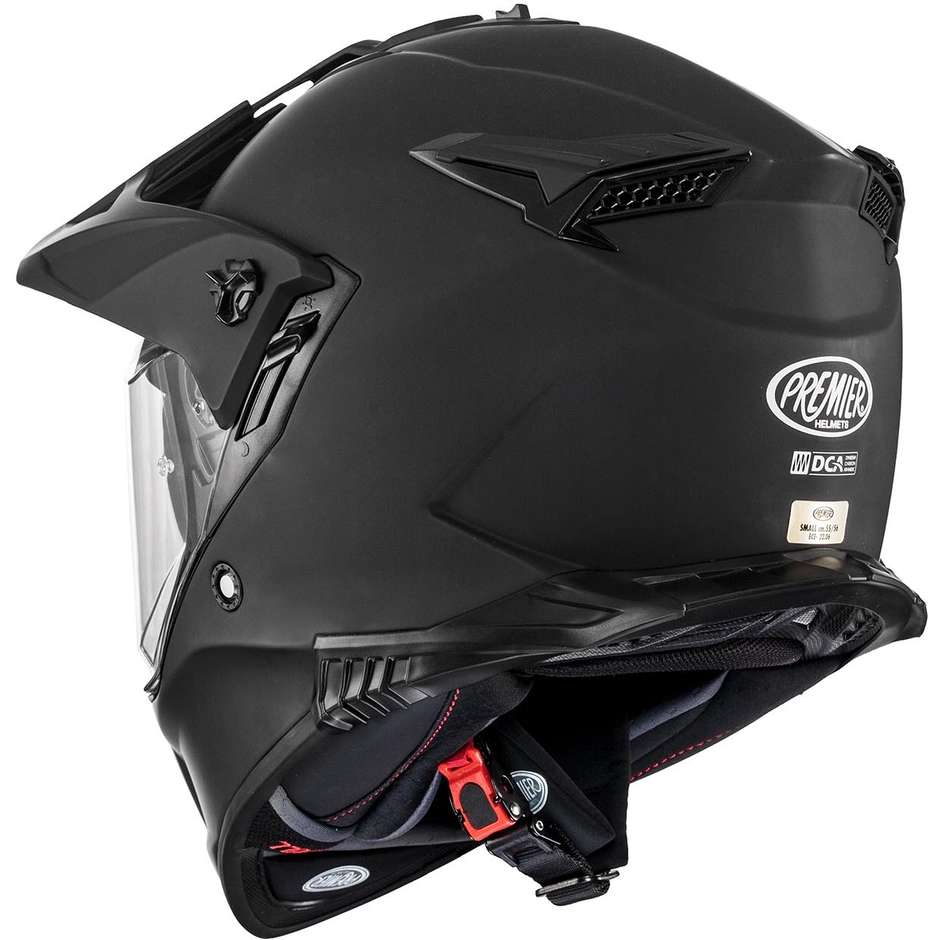 Premier DISCOVERY U9BM Full Face Motorcycle Helmet Matt Black