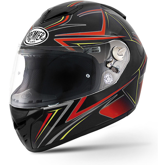 Premier Dragon Evo Multi S9 casque intégral de moto noir rouge