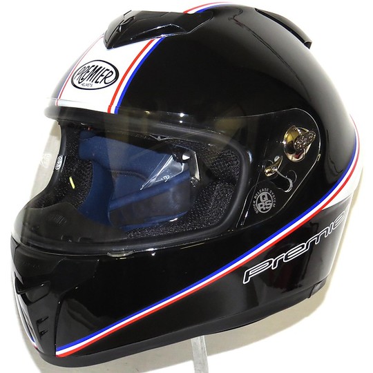 Premier Dragon Evo T-UK Integral Motorcycle Helmet Black Fluo