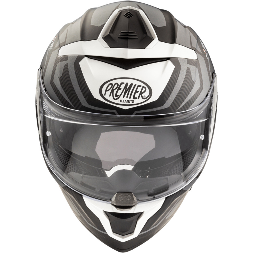 Premier Integral Motorcycle Helmet DEVIL JC 8 BM Gray White Matt
