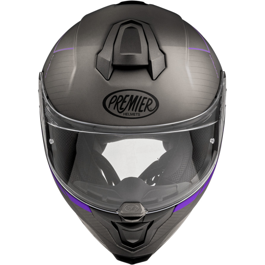 Premier Integral Motorcycle Helmet HYPER RS18 BM Matt Black Purple