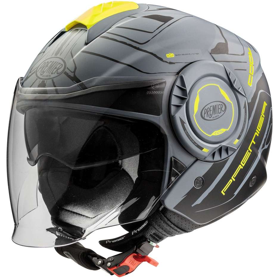 Premier Jet Motorcycle Helmet COOL EVO NTY GRAY BM