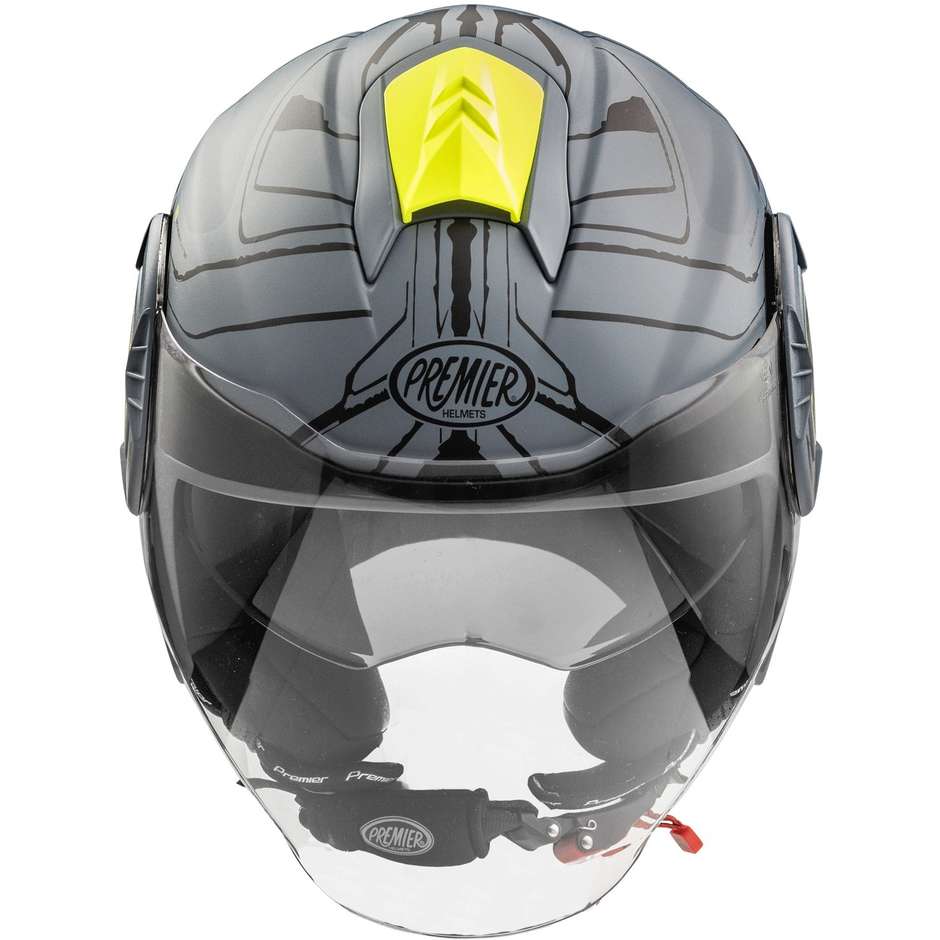 Premier Jet Motorcycle Helmet COOL EVO NTY GRAY BM