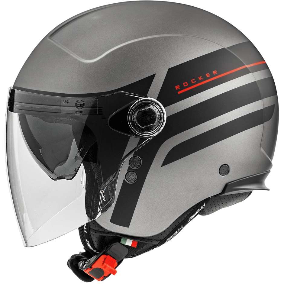Premier Jet Motorcycle Helmet ROCKER VISOR ON 17 BM